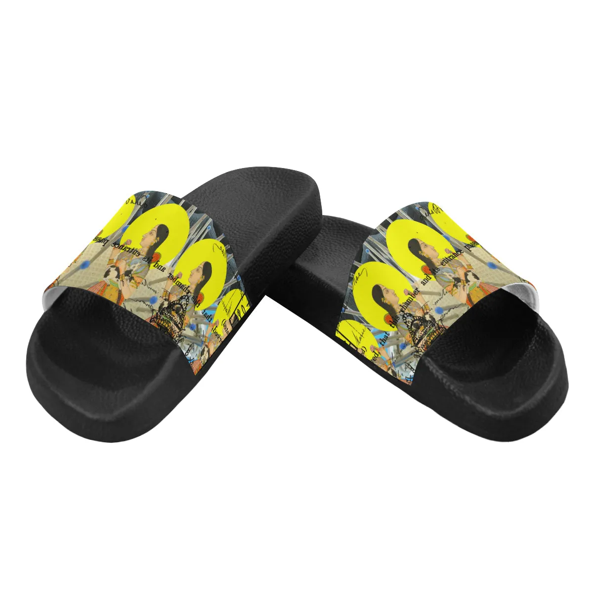 1, 2, 3 V Men's Printed Slides