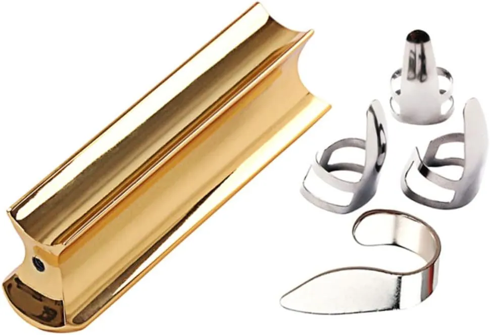 1 Set Guitar Guitar Tone Bar Metal Finger Slide Metal Guitar Rod Metal Guitar Guitar Supplies Guitar Slide Practical Guitar Accessories Metal Guitar Tools Guitar Stick