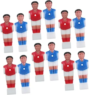 12pcs Foosball Players Plastic Soccer Figures for Table Games Quick Setup Replacement Parts Lightweight Design for Family Fun Interactive Gaming