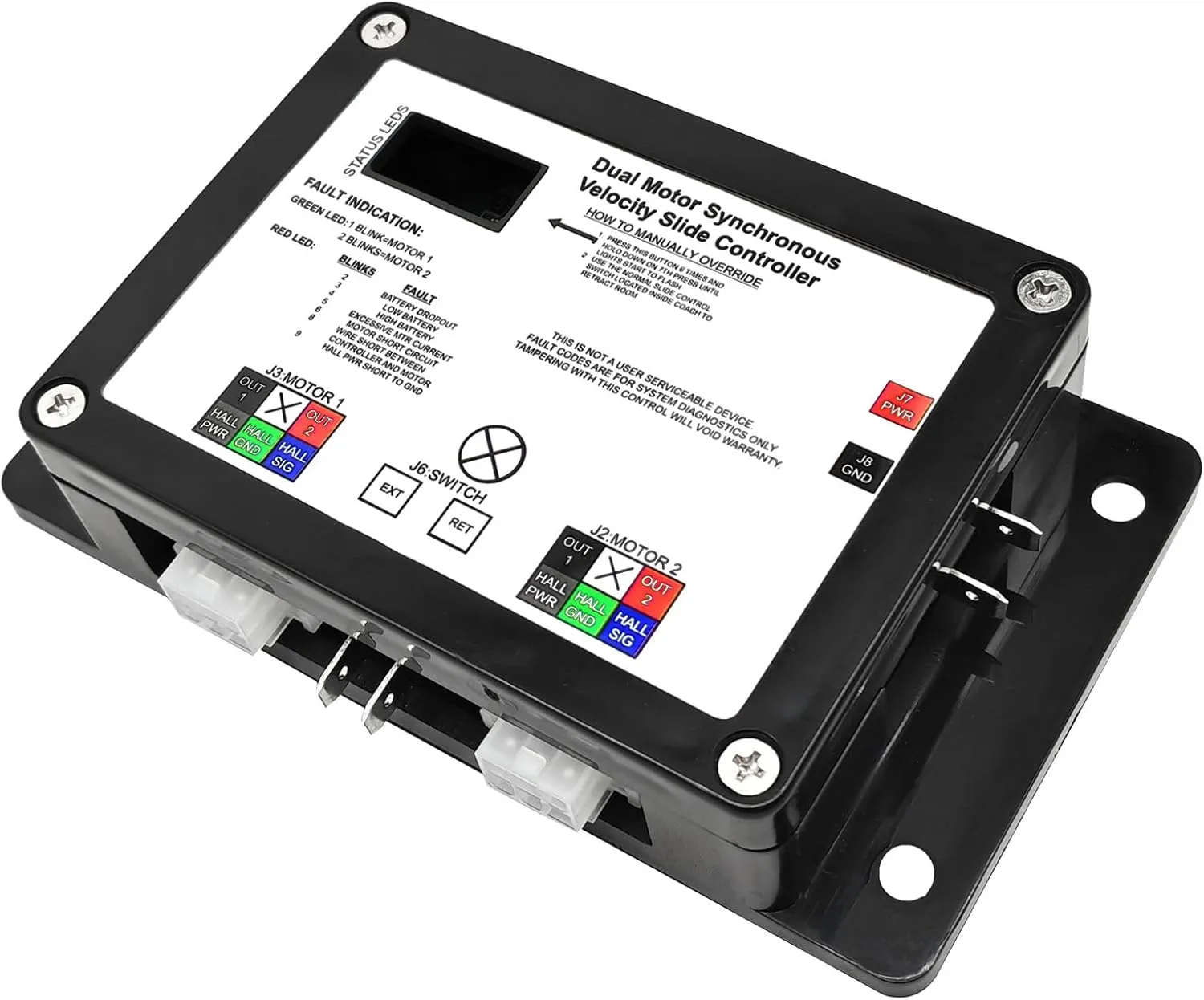 13398-DO Dual Synchronous Velocity Slide Controller, Replacement for Various in-Wall Slide-Outs Controller V-Sync II, Replaced 13398-C2 Version, Match 211852 Component
