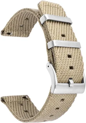 18/20/22/24mm Woven Nylon Strap Stainless Steel Buckle Quick Release Men Women Diagonal Stripe Replacement Watch Band