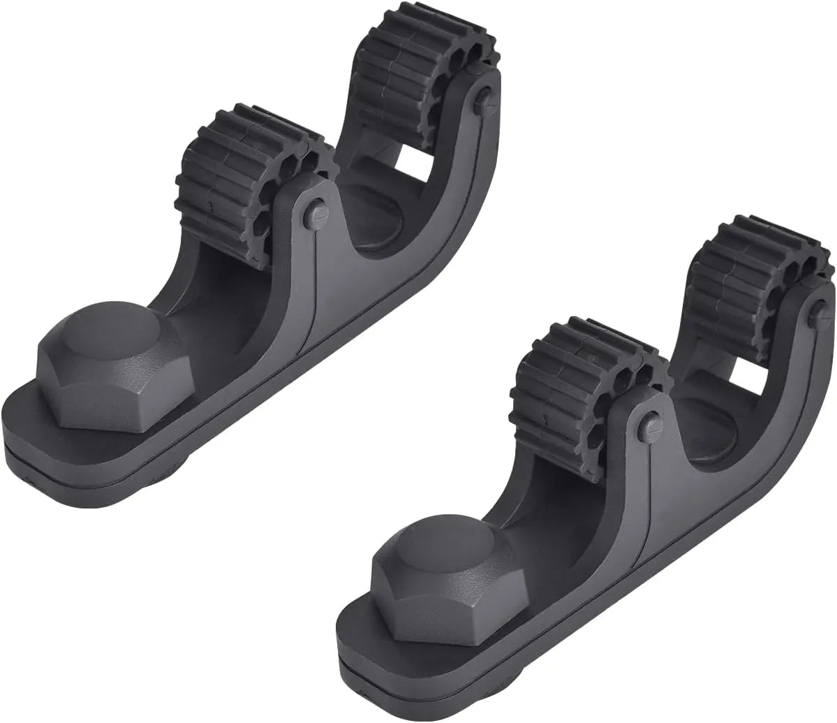 2-Pcs Kayak Paddle Holder,Kayak Track Mount Accessories, Kayak Fishing Accessories,Black