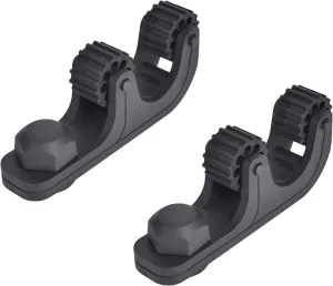 2-Pcs Kayak Paddle Holder,Kayak Track Mount Accessories, Kayak Fishing Accessories,Black