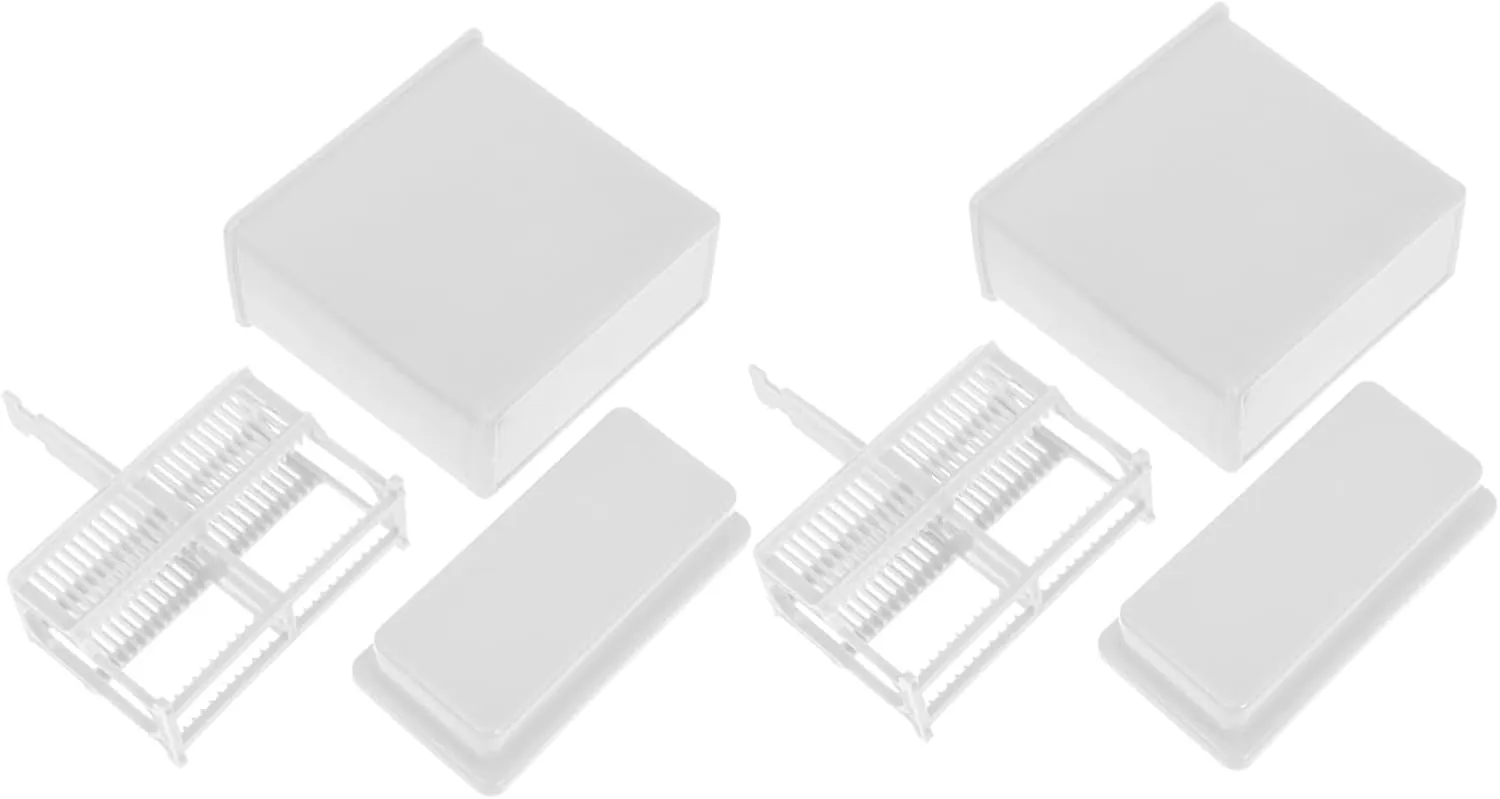 2 Sets Microscope Slide Staining Rack Set Glass Slide Storage Plate Boys and Girls Lab Sample Storage