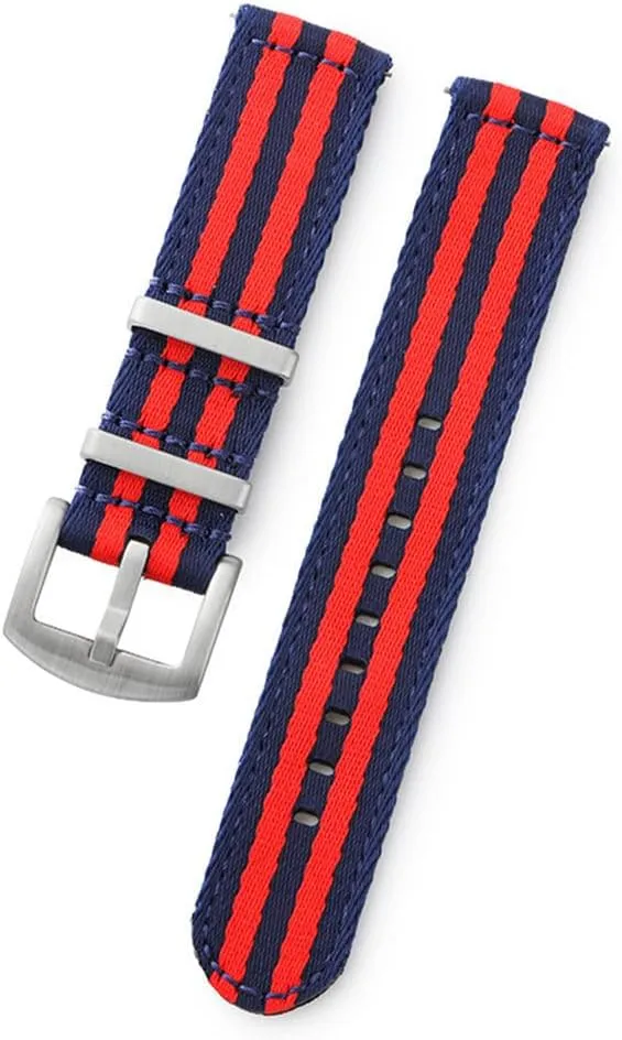 20mm 22mm Nylon Watch Strap Smooth Soft Nylon Sport Replacement Band Quick Release Canvas Bracelet Watchband
