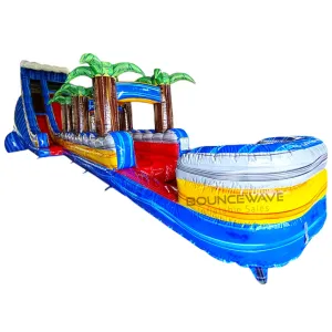 22ft Rip Curl Single Lane Inflatable Water Slide With Slip & Slide