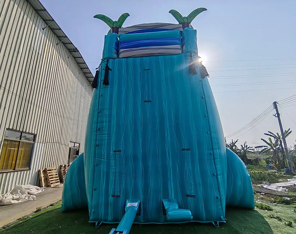 24ft Bahama Blast Single Lane Inflatable Water Slide With Slip & Slide