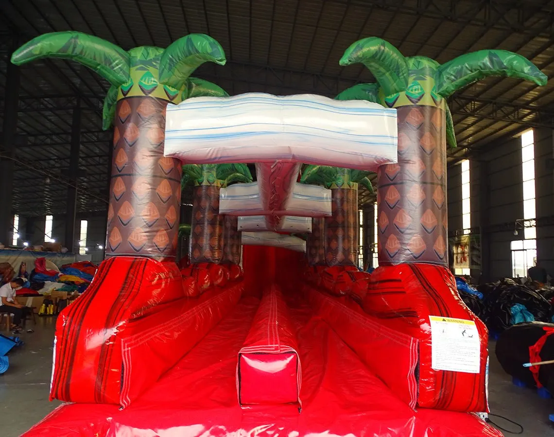 24ft Crimson Bay DL 2pc Commercial Water Slide with Inflatable Slip & Slide