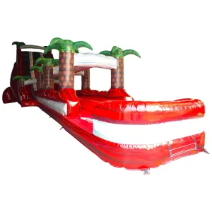 24ft Crimson Bay DL 2pc Commercial Water Slide with Inflatable Slip & Slide