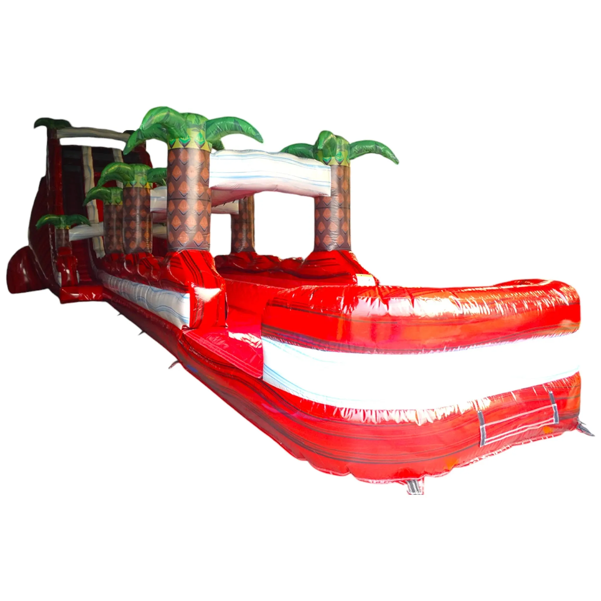 24ft Crimson Bay DL 2pc Commercial Water Slide with Inflatable Slip & Slide