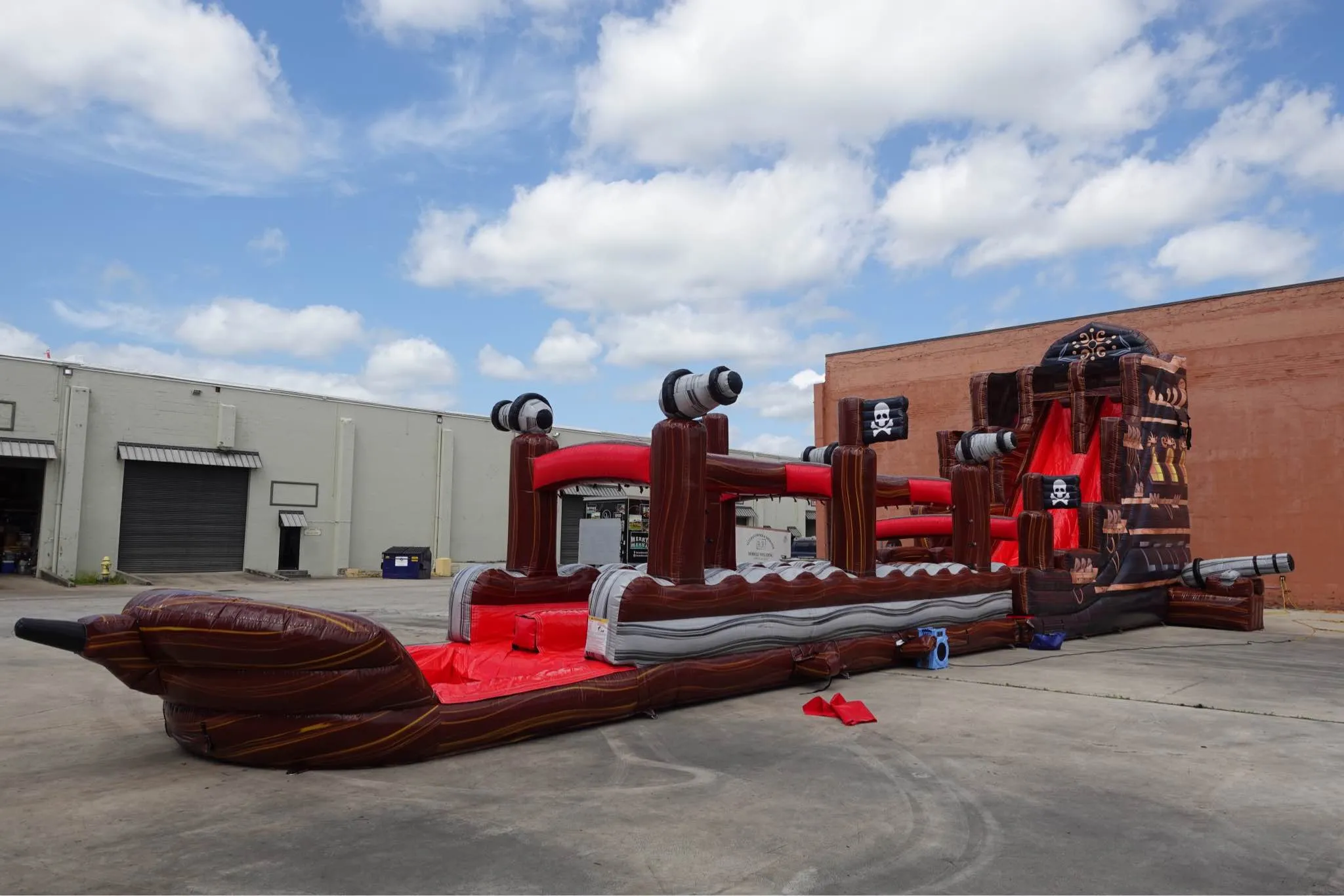 24ft Pirate Ship DL 2pc Commercial Water Slide with Inflatable Slip & Slide