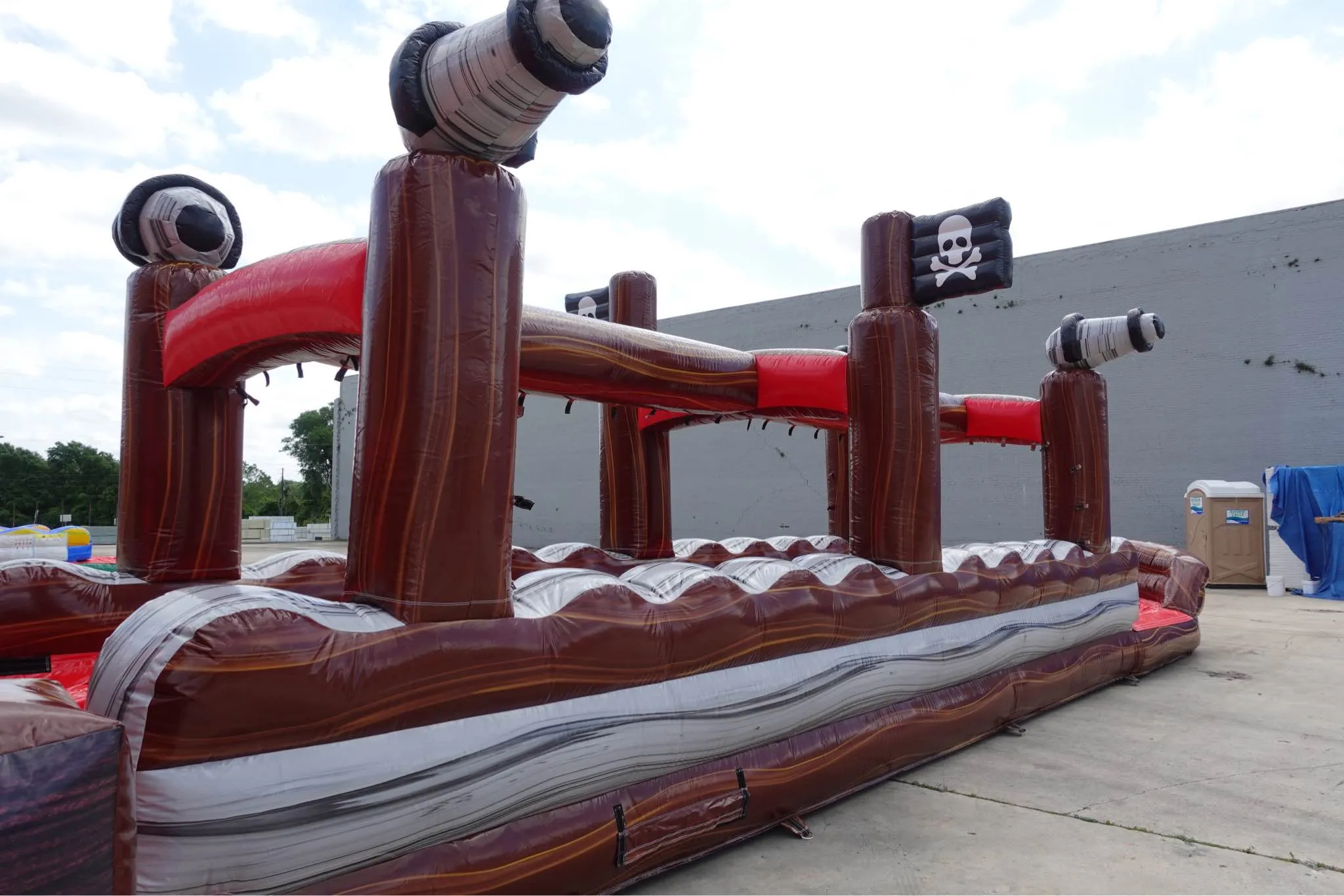 24ft Pirate Ship DL 2pc Commercial Water Slide with Inflatable Slip & Slide