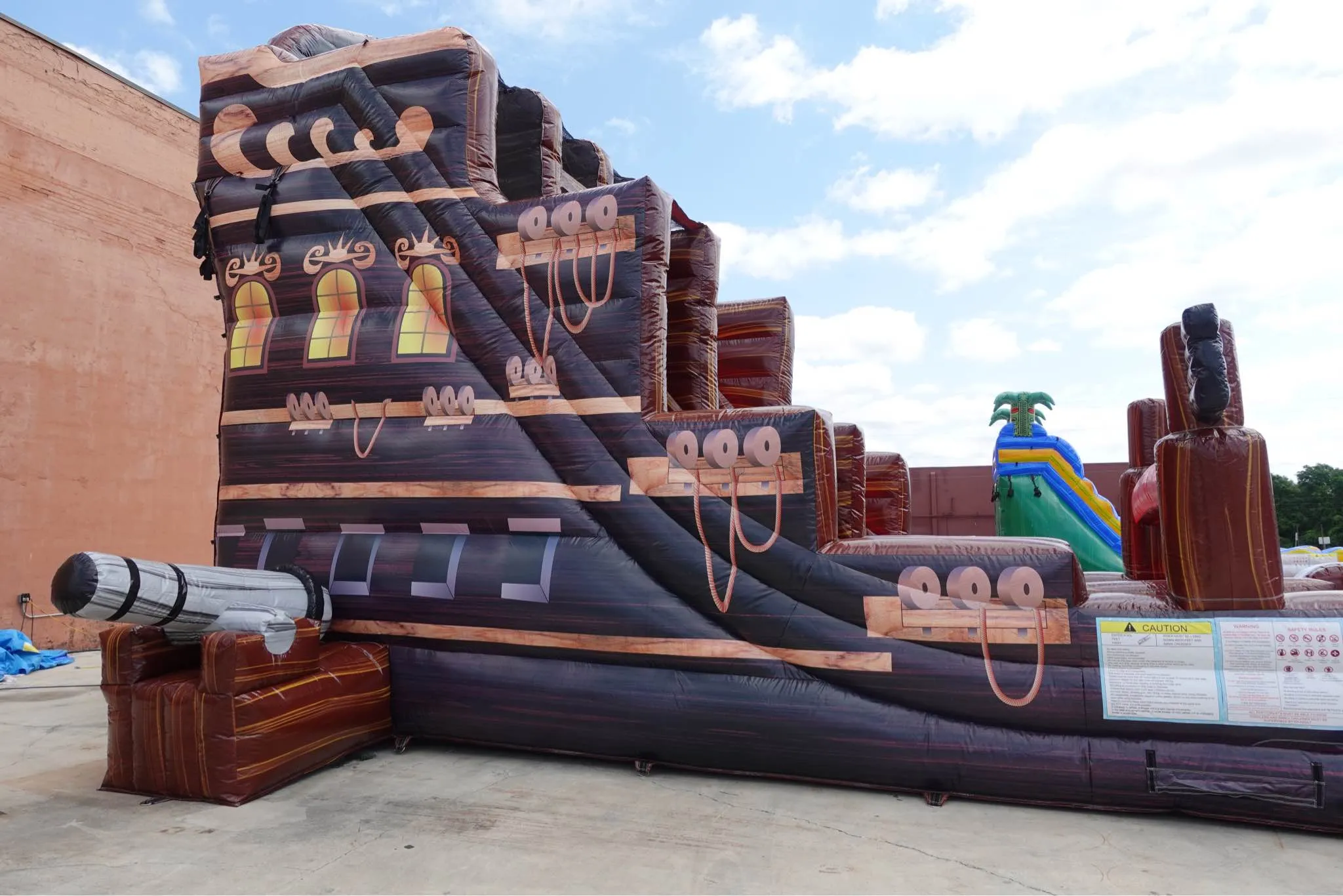 24ft Pirate Ship DL 2pc Commercial Water Slide with Inflatable Slip & Slide