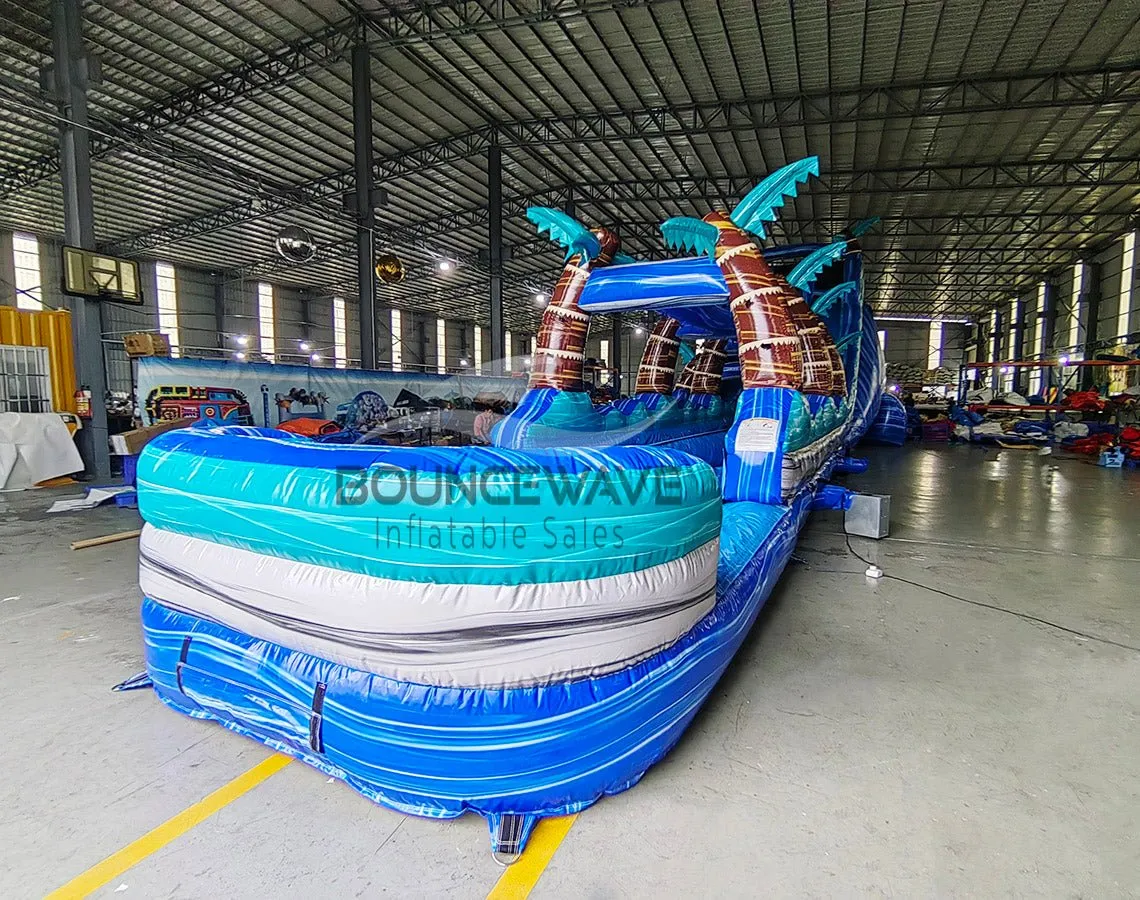 24ft Summer Breeze DL 2pc Commercial Water Slide with Inflatable Slip & Slide