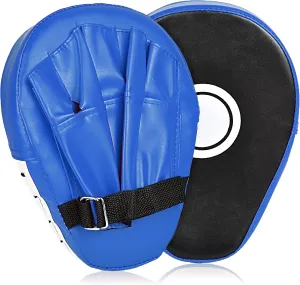 2PCS Boxing Mitts, MMA Punching Focus Mitts, Kickboxing Muay Thai Pads, Training Boxing Target Pads/Gloves, Martial Arts for Youth, Men & Women Gift (PU Leather)
