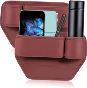 2Pcs Car Seat Gap Filler Organizer Luxurious Storage Box for Efficient Gap Filling Conveniently Holds Phones and Keys Car Accessories for Interior