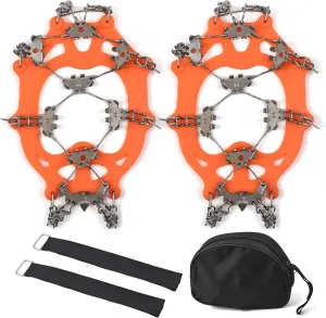 32-Tooth Ice Claw Stainless Steel -Slip Shoe Cover Snow -Slip Device -Slip Chain