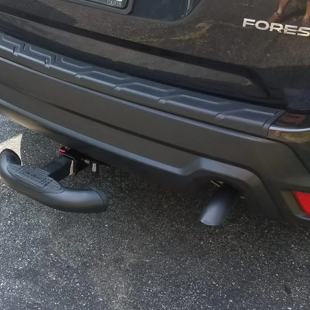 A-KARCK 3.5" Inlet Turn Down Exhaust Tip Black, 3.5" Inlet 3.5" Outlet 12" Overall Length Tailpipe Tip
