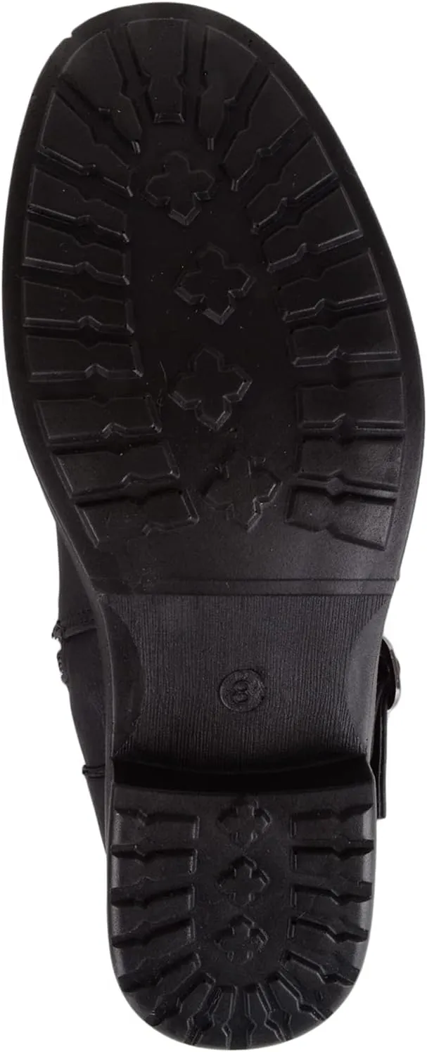 ABSOLUTE FOOTWEAR Womens Easy Slip On Faux Leather Winter Outdoor Walking Casual Boots
