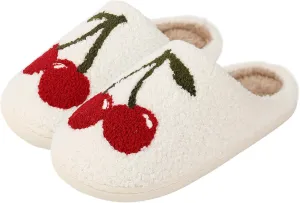 Adisputent Women's Fluffy Slippers - Warm, Cozy, Plush Fuzzy Cushion Slip-On House Slippers for Indoor and Outdoor