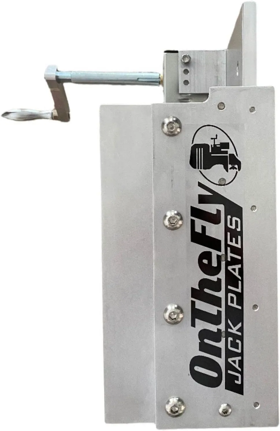 Adjustable Manual Boat Jack Plate – High Grade Marine Aluminum – Standard Unit - for up to 30hp Outboard Motors – by On The Fly Jack Plates