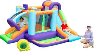 AirMyFun Inflatable Bounce House with Blower,Bouncy House for Kids Outdoor,Toddle Bouncy House Bounce Castle with Slide for Family Backyard