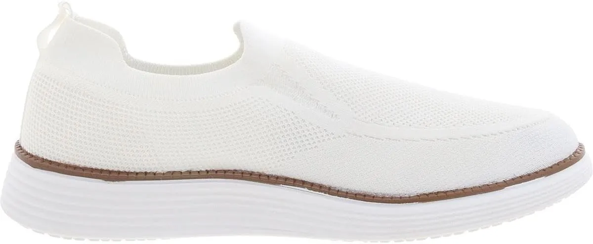 AKADEMIKS Men's Olney Knit Slip-On, Comfortable Lightweight Casual Shoes for Easy Wear