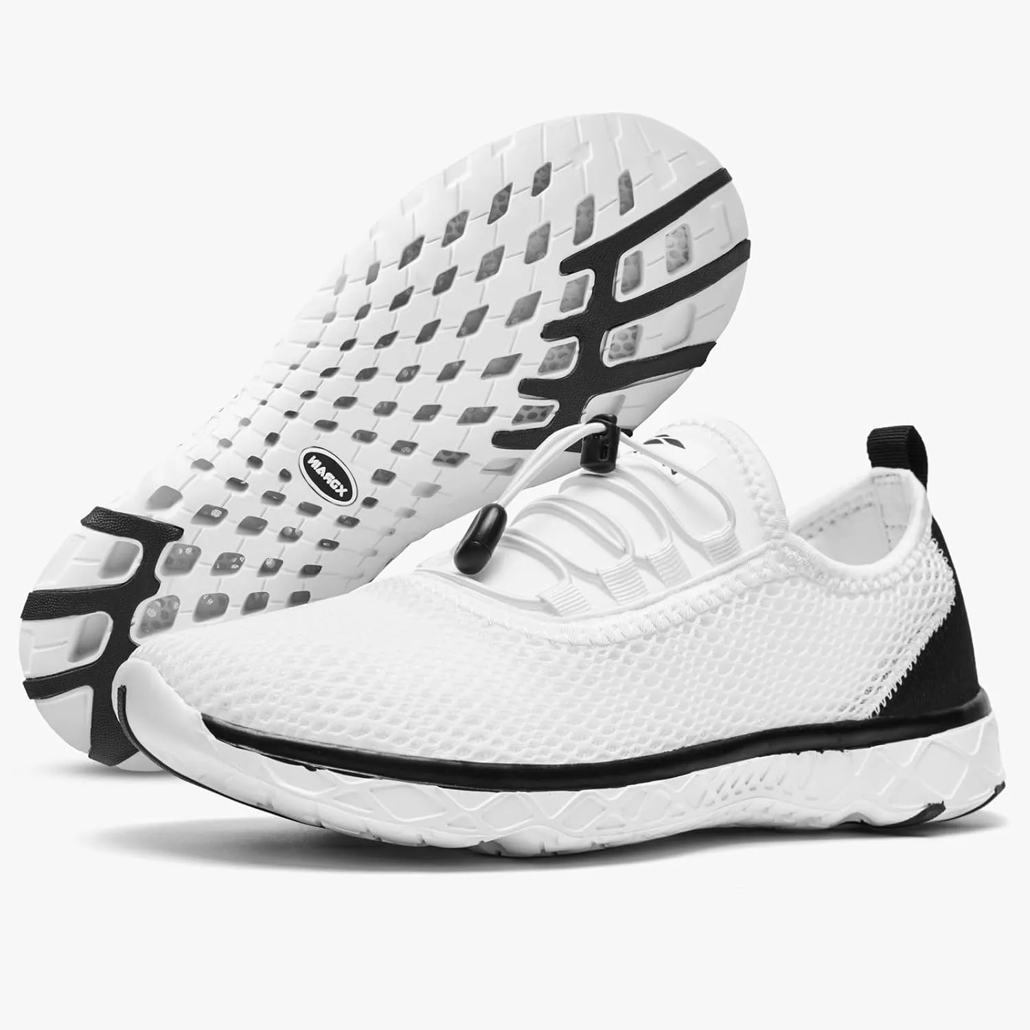 ALEADER Men's Stylish Water Shoes, Quick-Dry Xdrain Water Sneakers, Lightweight & Comfort Footed