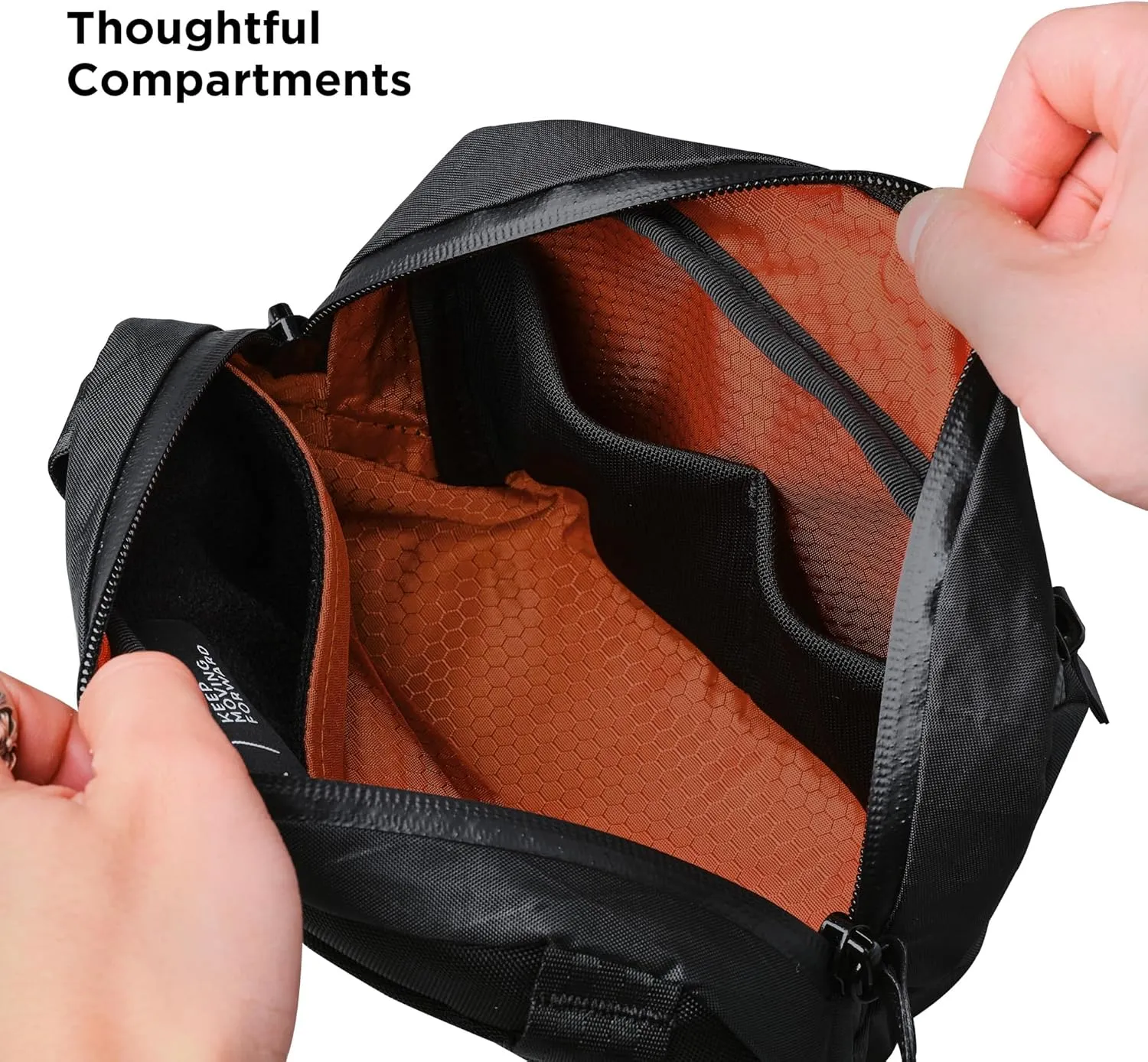 ALPAKA Go Sling Nano - 1.6L Sling Bag for Men,Mini Crossbody Bag with Weatherproof Fabric, Quick Release Magnetic Buckle