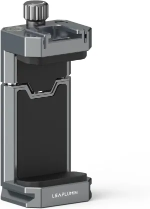 Aluminum Phone Mount for Tripod, Adjustable Phone Tripod Mount with Cold Shoe & Arca Swiss Quick Release Plate,Universal Adjustable Clamp Suitable for iPhone 14 pro/13 Pro/12/11/Samsung