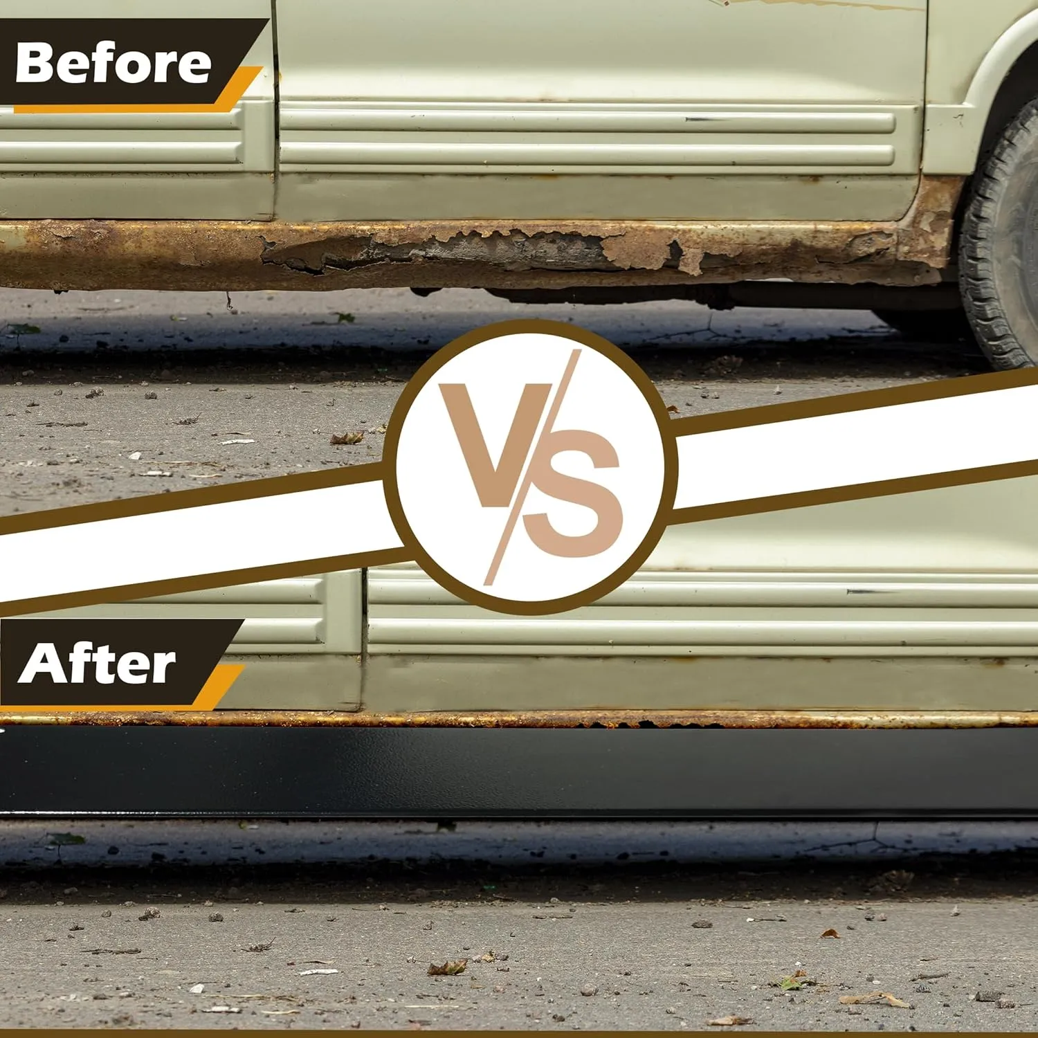 Aluminum RV Slide Out Ski Set - 2 Pack Slide Out Stabilizers for RV Floor Saver Corner & Edge Protector Tracks | 47 Inch RV Camper Slide Out Prevent Sticking & Catching | Do Not Include Butyl