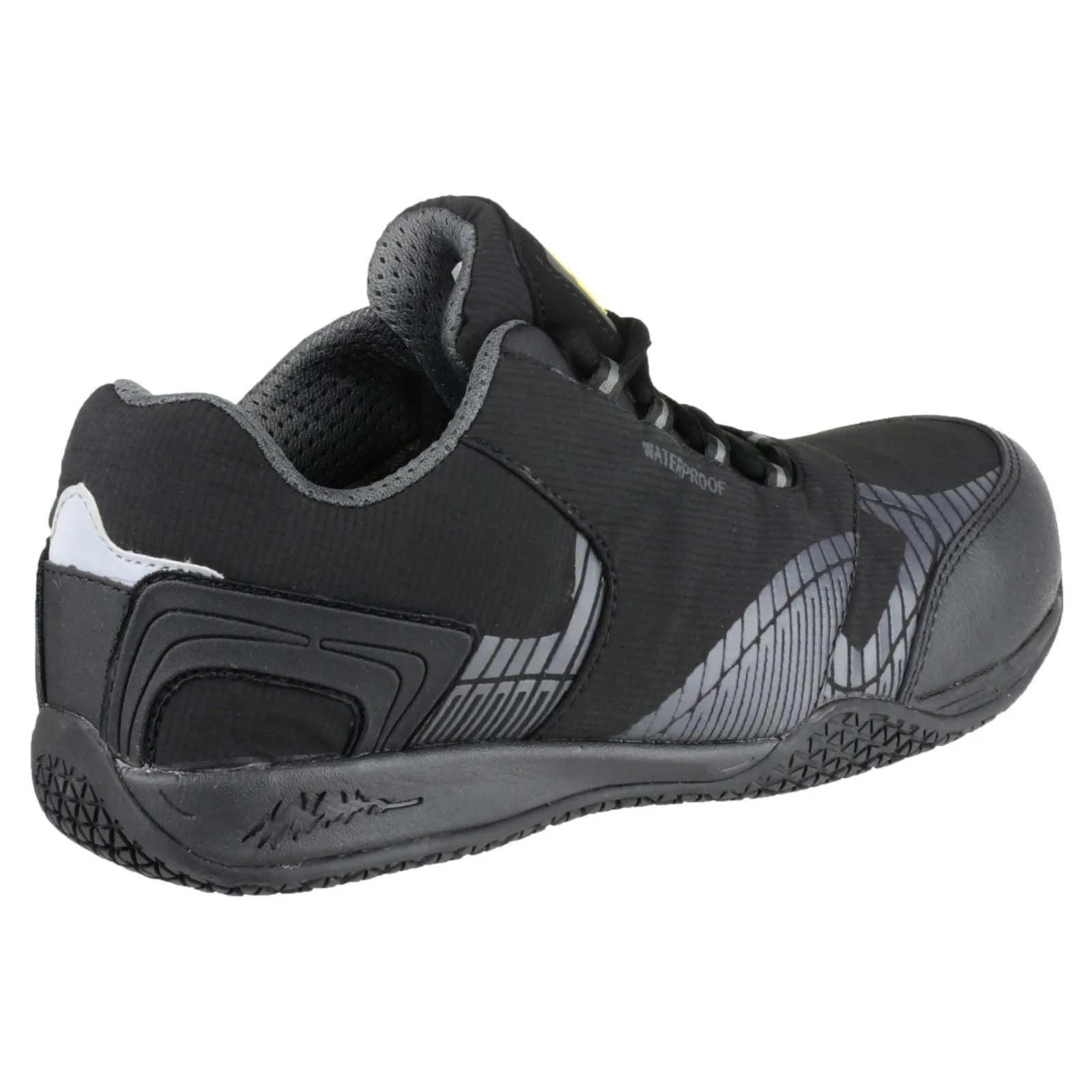 Amblers Safety Men's FS29C Waterproof Metal Free Non Leather Safety Trainer in Black