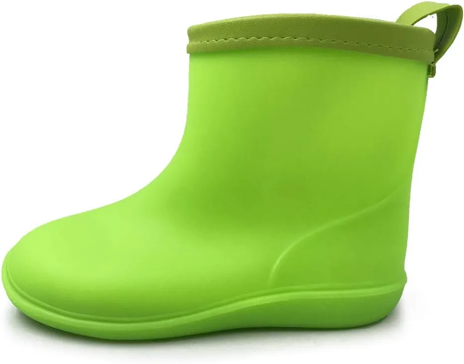 Amoji Baby Kids Easy On Rain Shoes Boots for Toddler Little Kid