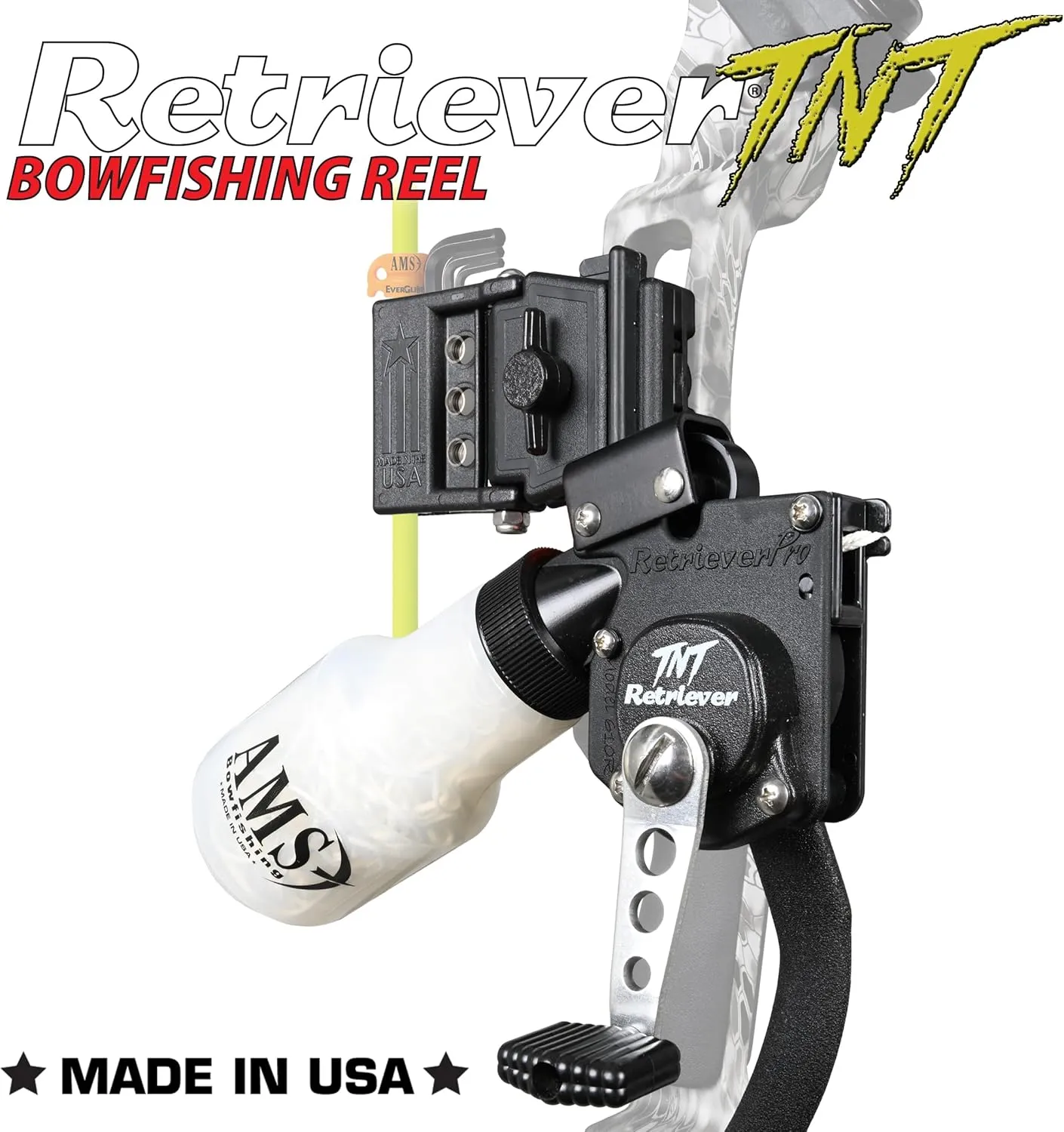AMS Bowfishing Retriever TNT Reel - Made in The USA