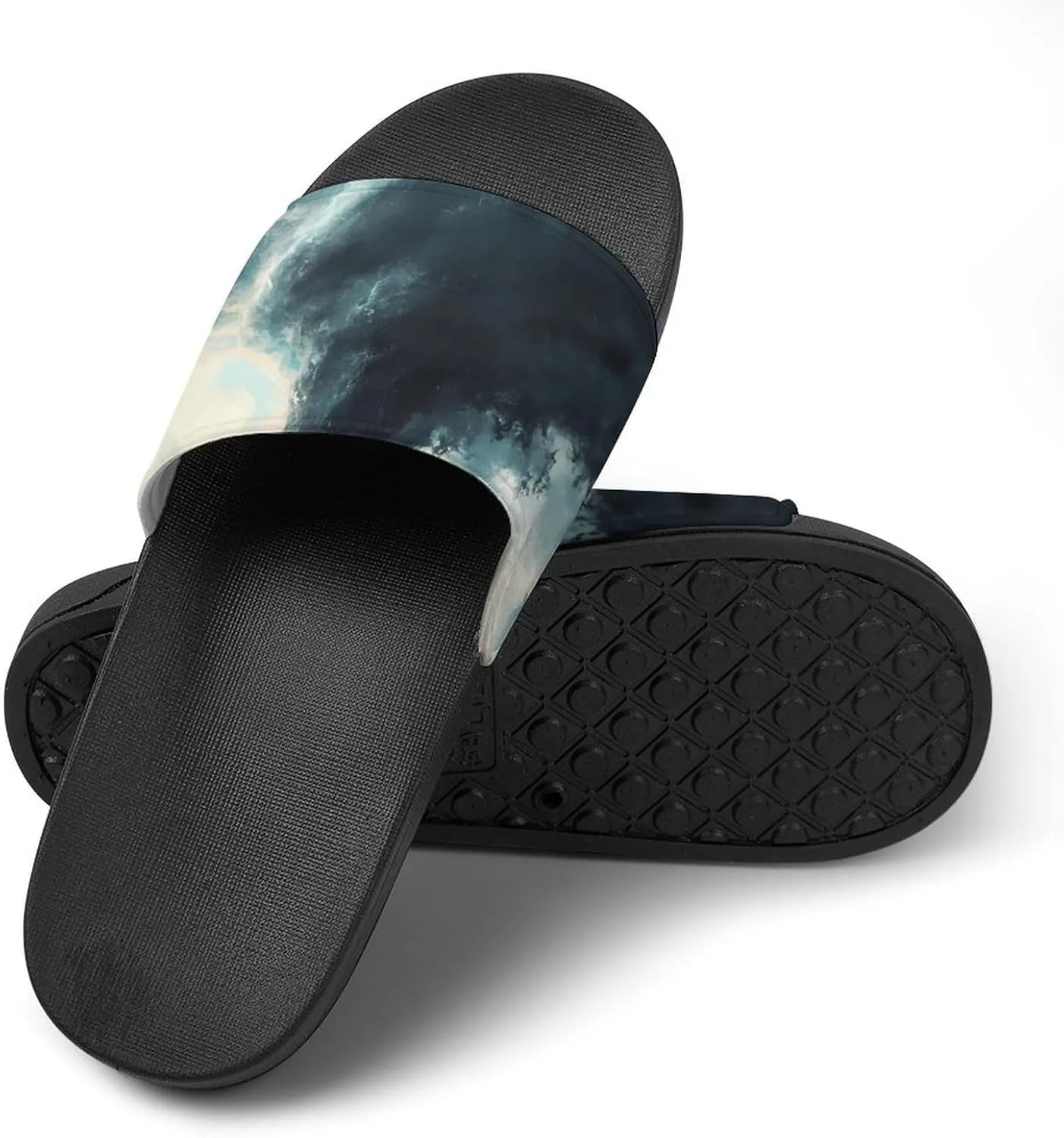 Angry Giant Panda House Sandals Non Slip Slippers Quick Drying Bathroom Shower Shoes for Women Men