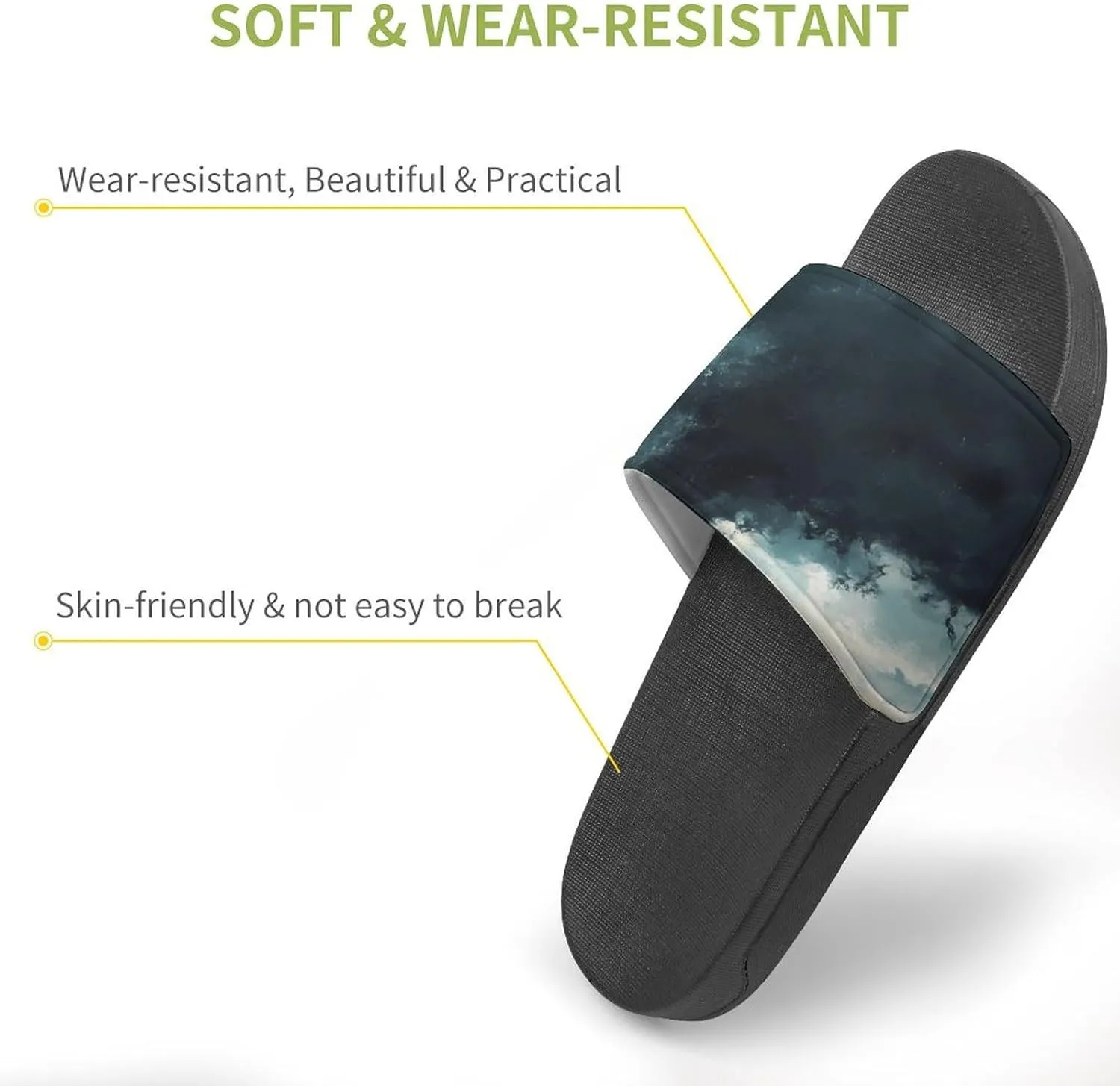 Angry Giant Panda House Sandals Non Slip Slippers Quick Drying Bathroom Shower Shoes for Women Men