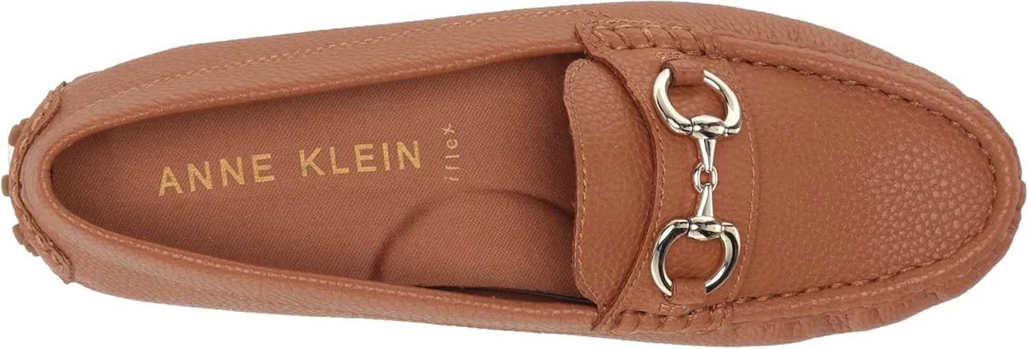 Anne Klein Womens Chrystie Faux Leather Driving Moccasins Moccasins