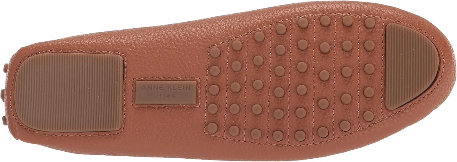 Anne Klein Womens Chrystie Faux Leather Driving Moccasins Moccasins