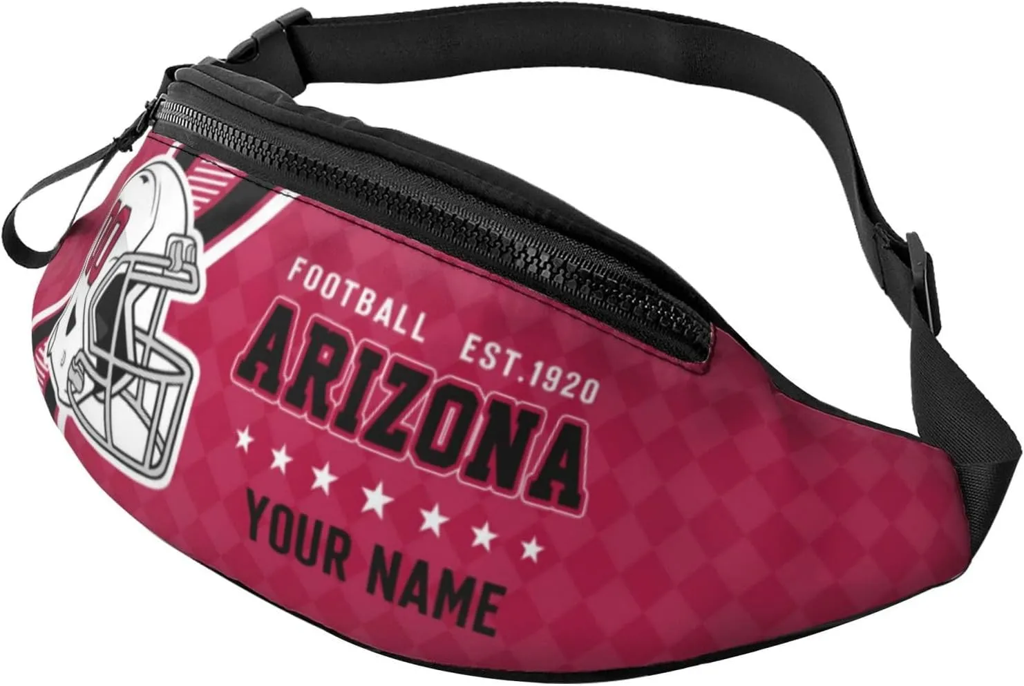 Arizona Waist Bag Adjustable Football Belt Bag Personalized Custom Fanny Pack Sports Hiking Running Belt Waist Pack for Women Men Fans Gifts