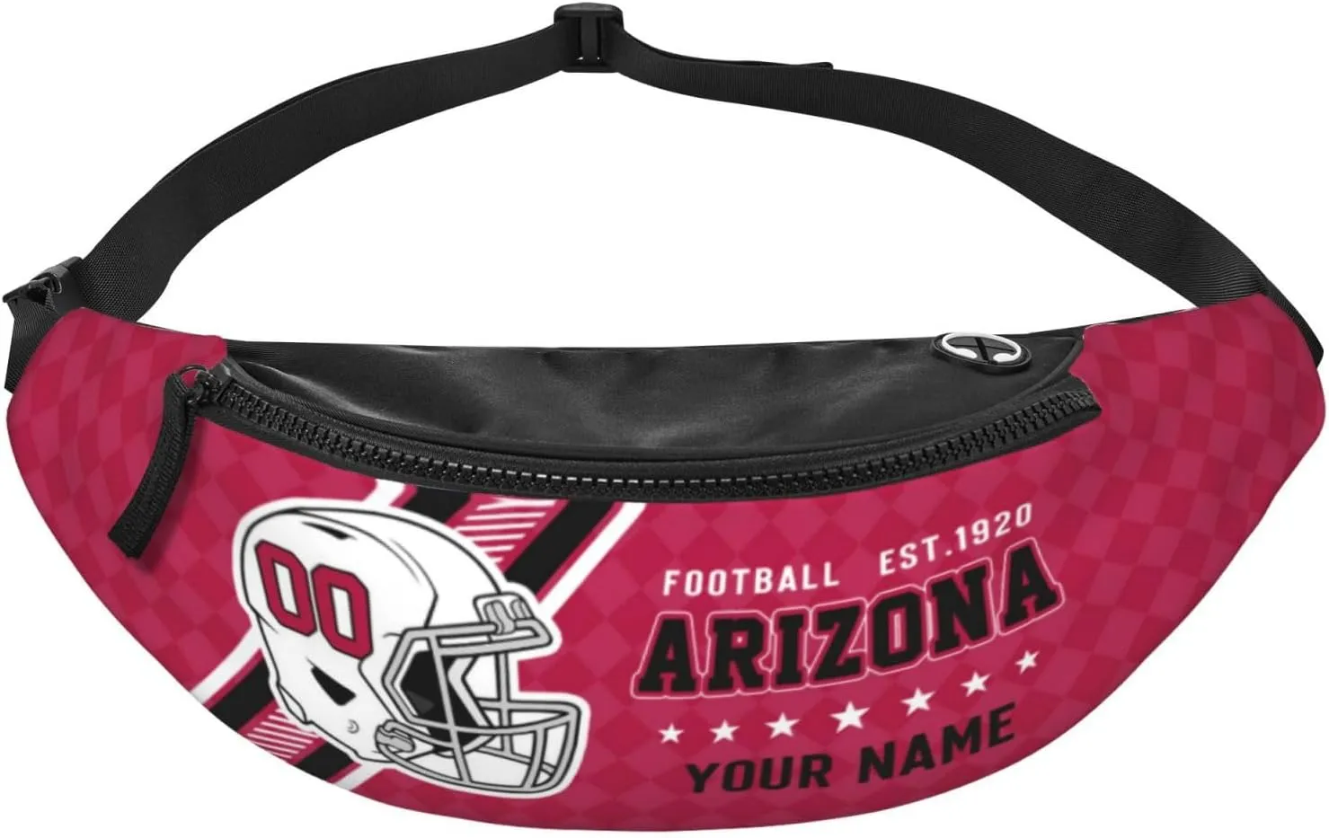 Arizona Waist Bag Adjustable Football Belt Bag Personalized Custom Fanny Pack Sports Hiking Running Belt Waist Pack for Women Men Fans Gifts