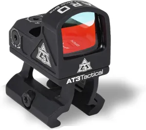 AT3 Tactical ARO Compact 3 MOA Red Dot Sight - Direct Docter/Fastfire/Venom Mount and Riser Mount