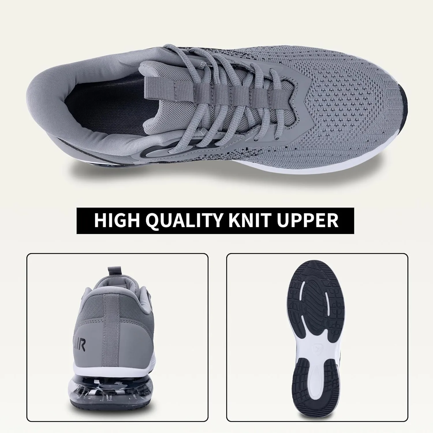 Autper Mens Athletic Tennis Shoes Slip On Running Fashion Sneakers for Men Gym Comfortable Breathable Non Slip Workout Cross Training Shoe US Size 7-13