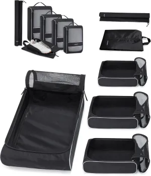 BAGSMART Packing Cubes for Travel, Compression Packing Cubes for Airplane Travel Essentials