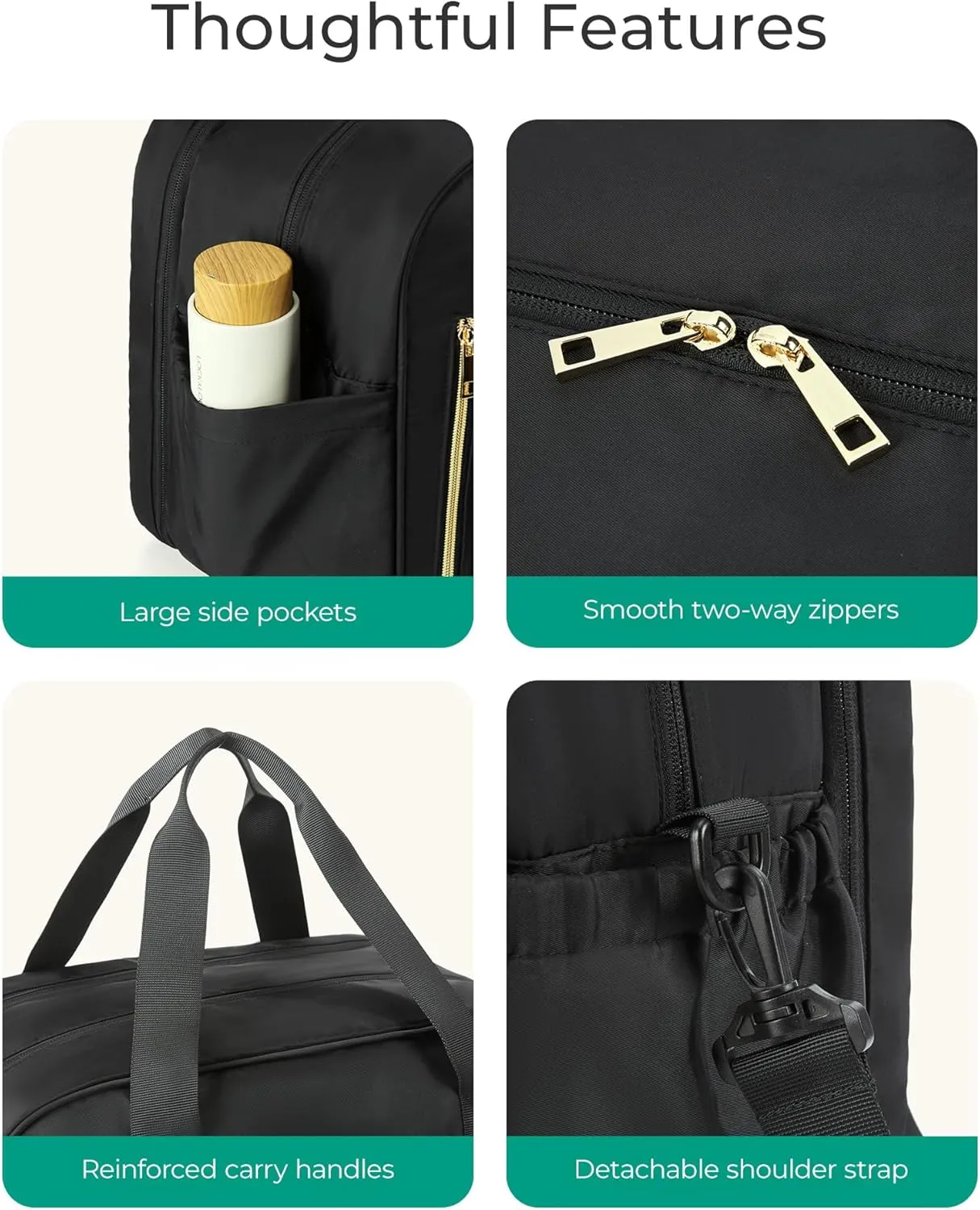 BAGSMART Weekender Duffle Bag for Travel with Wet Pocket, Carry on Overnight Bag Underseat for Airplane