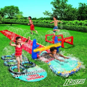 BANZAI Aqua Blast Obstacle Course Slide