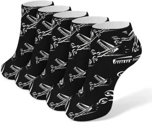 Barber Stuff Ankle No Show Socks Soft Loafer Socks Low Cut Non Slip Flat Sock 5 PC