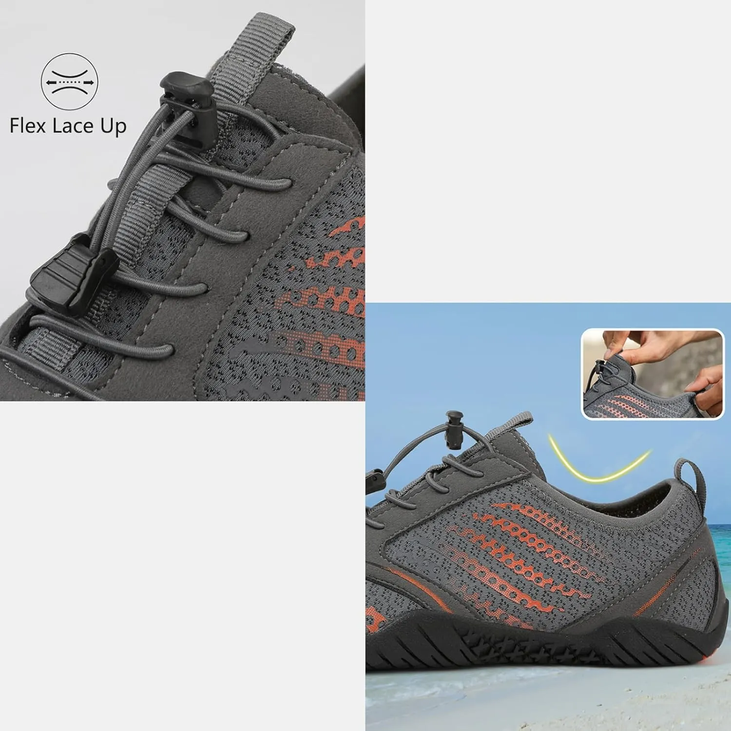 Barefoot Shoes for Men Women Barefoot Shoe Wide Toe Zero Drop Pro Healthy Walking Casual Shoe Breathable Quick Drying Sports Water Shoes