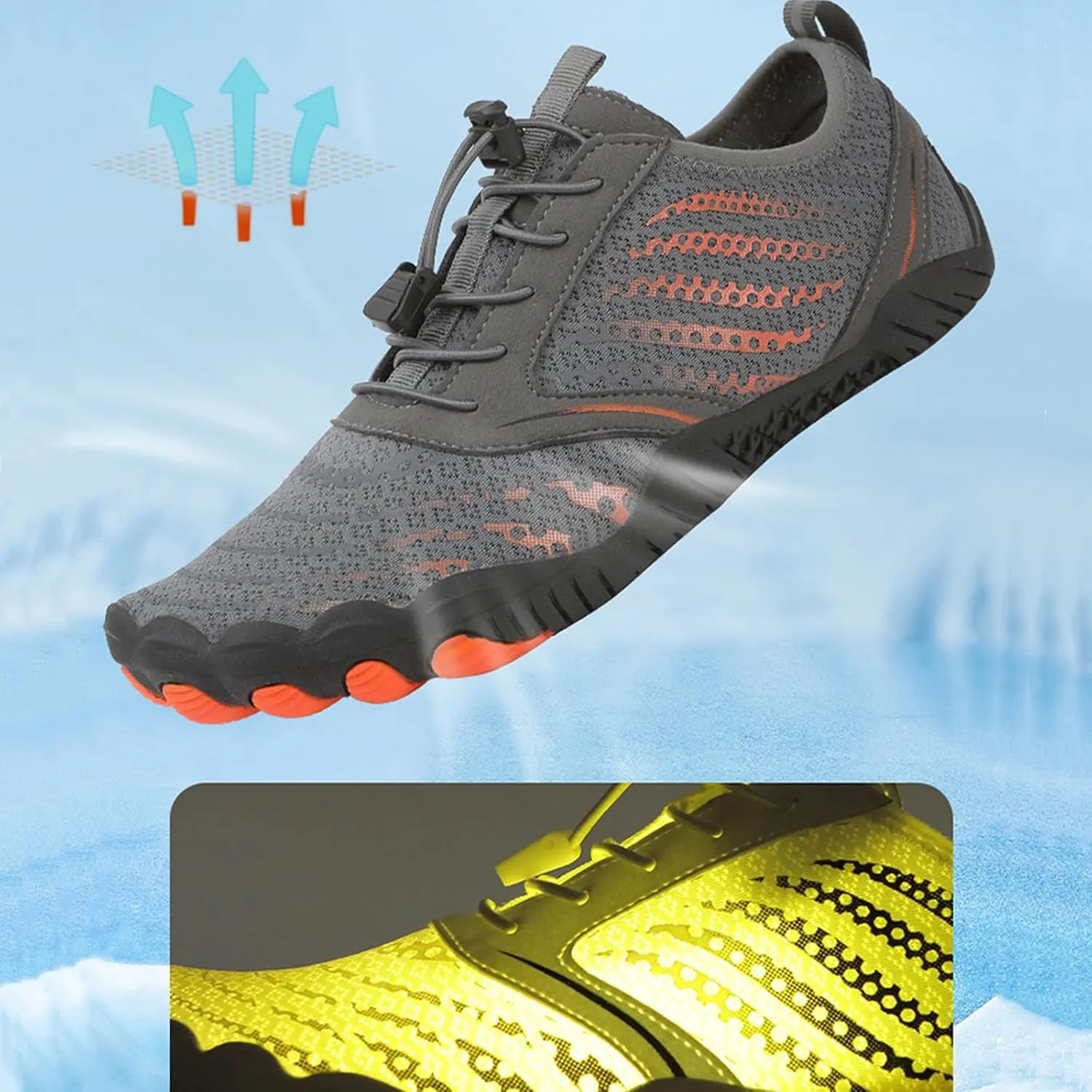 Barefoot Shoes for Men Women Barefoot Shoe Wide Toe Zero Drop Pro Healthy Walking Casual Shoe Breathable Quick Drying Sports Water Shoes