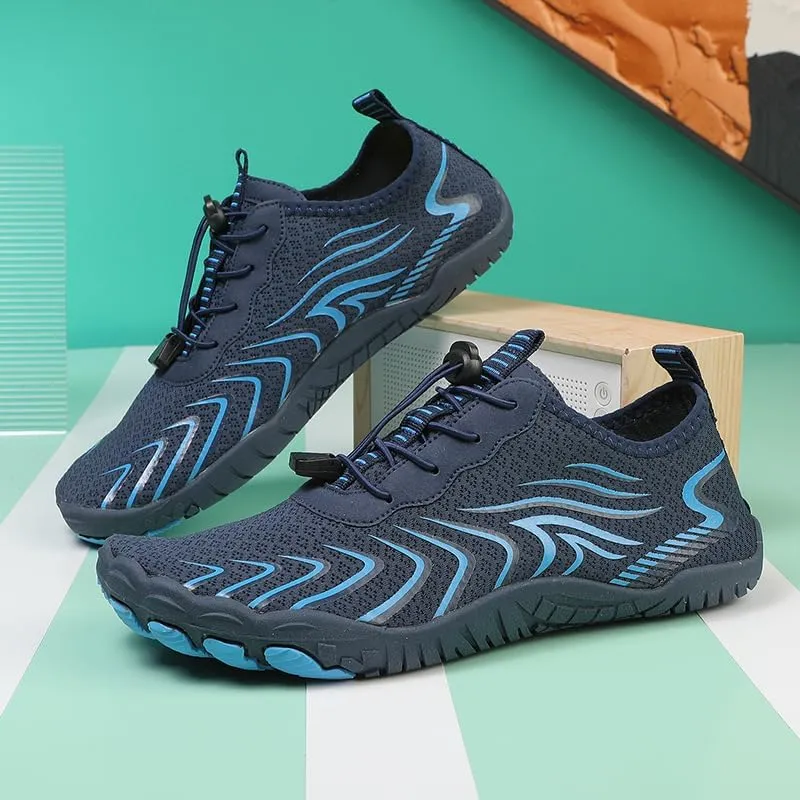 Barefoot Shoes Men Toe Shoes for Men Minimalist Shoes Mens Barefoot Shoes Mens Workout Shoes Men's Cross-Trainer Water Shoes Non-Slip Breathable Barefoot Beach Pool Aqua Swim Surf Hiking Walking Shoes