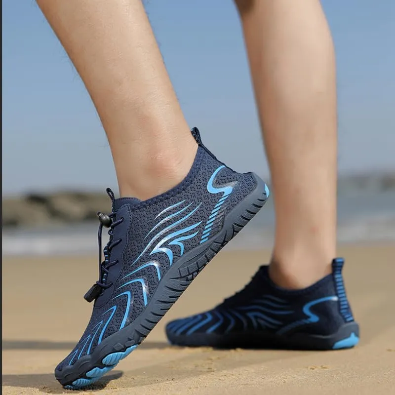 Barefoot Shoes Men Toe Shoes for Men Minimalist Shoes Mens Barefoot Shoes Mens Workout Shoes Men's Cross-Trainer Water Shoes Non-Slip Breathable Barefoot Beach Pool Aqua Swim Surf Hiking Walking Shoes